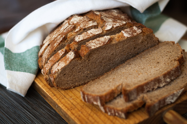 sliced rye bread - Foto, Imagem