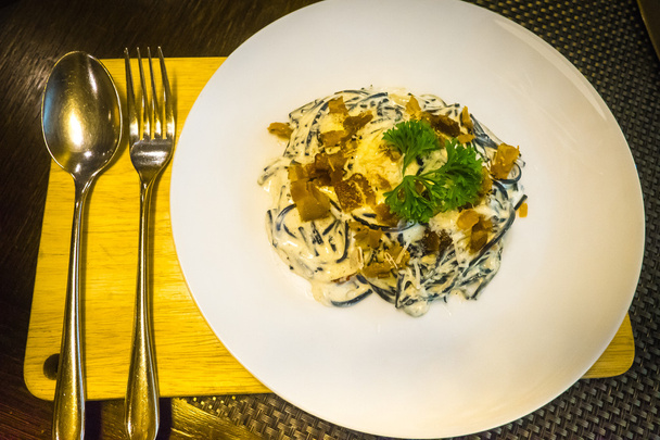 die Spaghetti Carbonara Speck - Foto, Bild