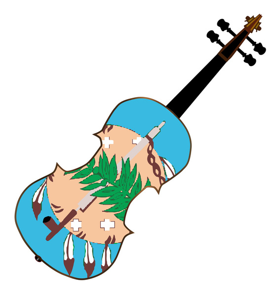 Oklahoma State Fiddle - Vector, Image