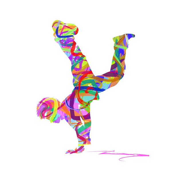 ilustrace mladé tance - Vektor, obrázek