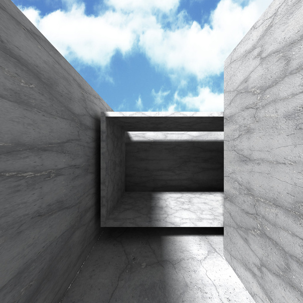 Abstract empty concrete interior - Фото, изображение