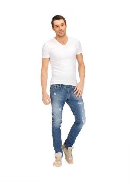 Handsome man in white shirt - Photo, Image