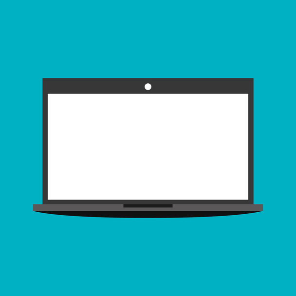 laptop obrazovky bílá grafika - Vektor, obrázek