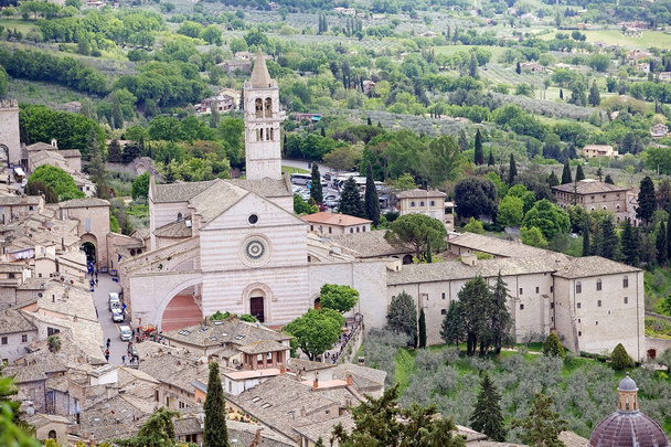 Katedra Saint Klary w Asyżu, Umbria, Włochy - Zdjęcie, obraz