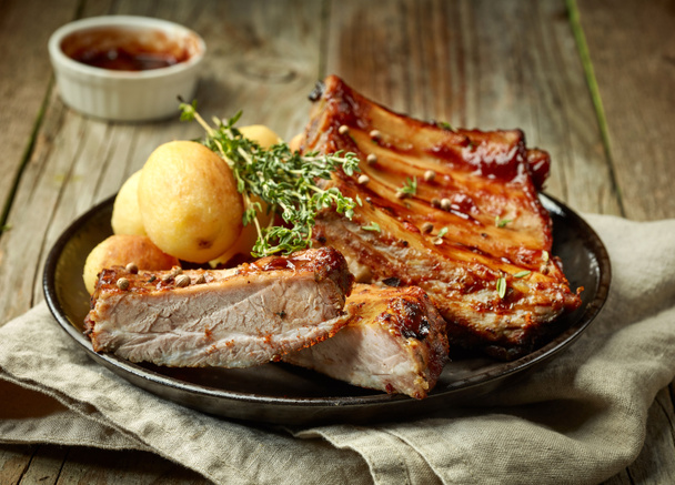 Côtes de porc grillées - Photo, image