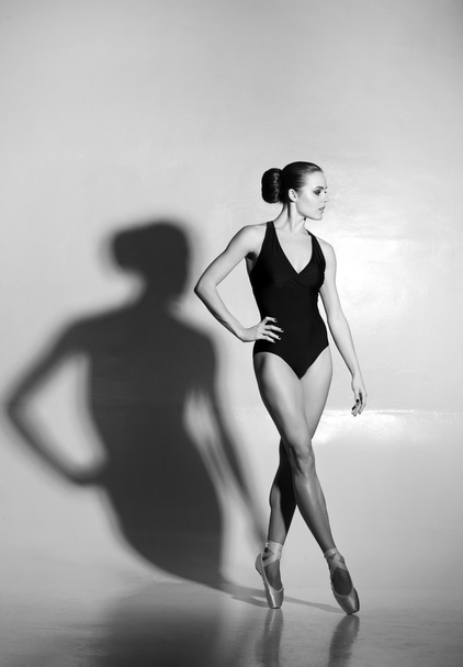 Graceful ballerina dancing   - Fotoğraf, Görsel