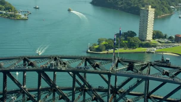 a Sydney Harbor híd emberek mászni - Felvétel, videó