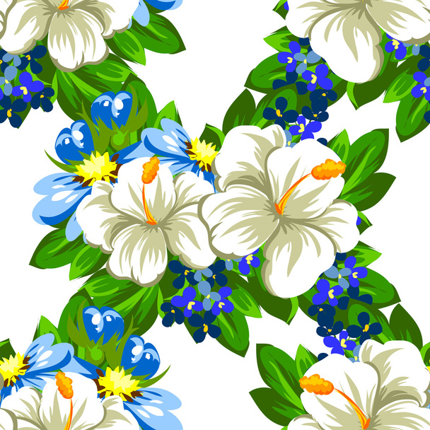 beautiful flowers ornament - Vektor, kép