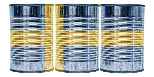 Tin Cans Flag of Sweden - Photo, Image