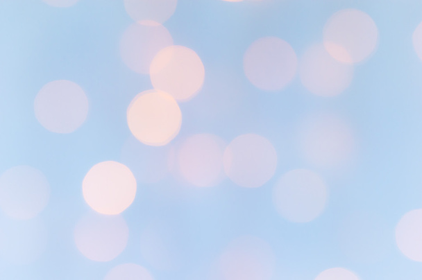 Bokeh lights background. Pale blue and pink. - Foto, immagini