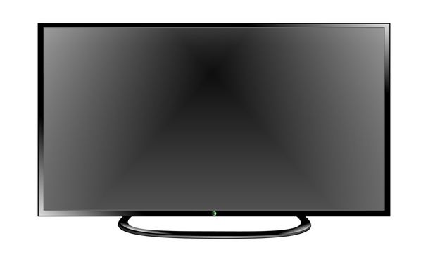 TV ploché obrazovky LCD, plazmové realistické vektorové ilustrace. - Vektor, obrázek