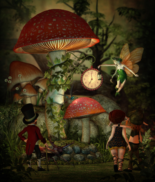 Mushroom Time, 3d CG - Photo, Image