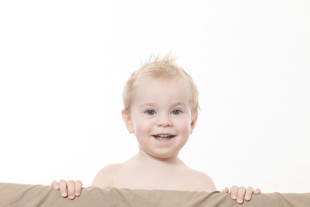 portret engraçado bebê criança loira menino
 - Foto, Imagem