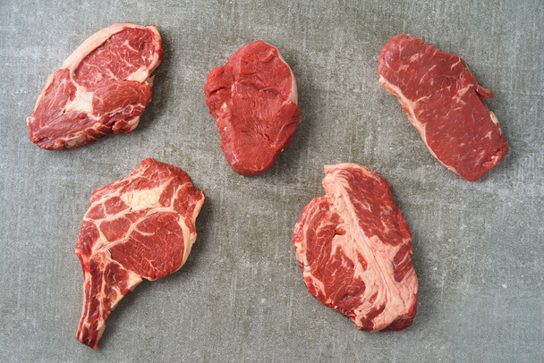 Variété de steaks
 - Photo, image