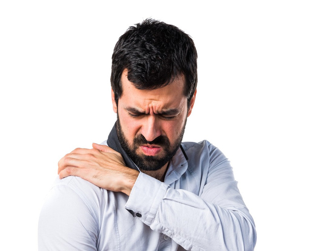 Man with shoulder pain - Foto, imagen
