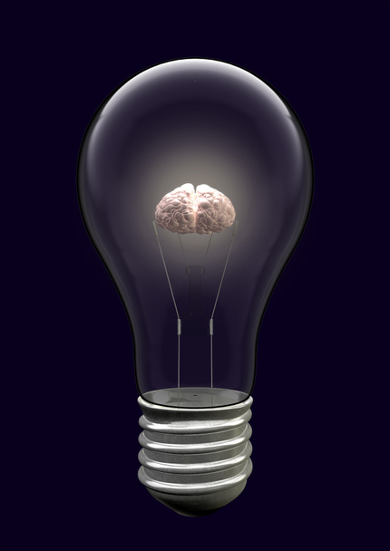 Bombilla Cerebro creativo
 - Foto, imagen