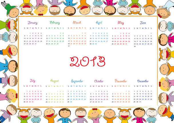 kalender 2013 - Vector, afbeelding