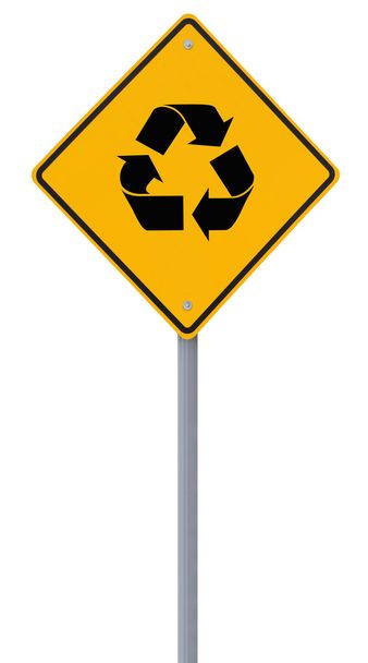 Verkehrszeichen recyceln - Foto, Bild