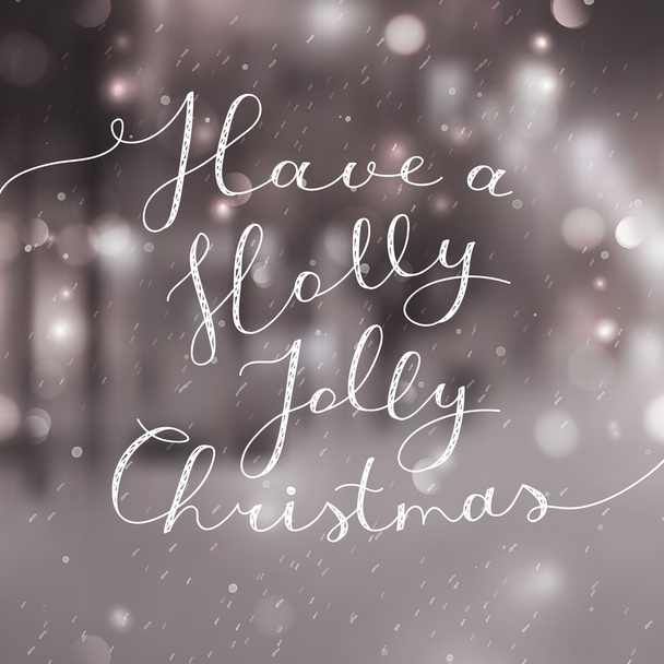 holly jolly christmas - Вектор,изображение