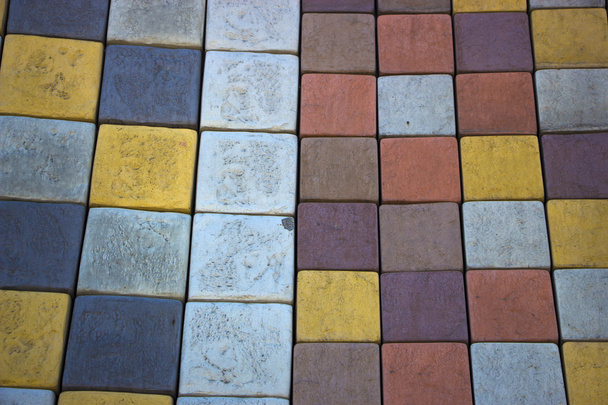 colored concrete paving slab texture, building material, backgro - Valokuva, kuva
