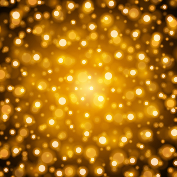 Аннотация Golden Light Bokeh Background Vector Illustration
.  - Вектор,изображение
