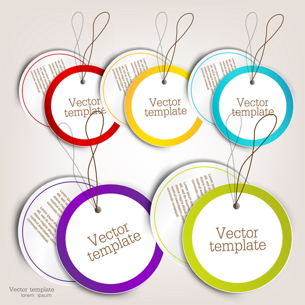 Set of bubbles, stickers, labels, tags. Vector template - ベクター画像