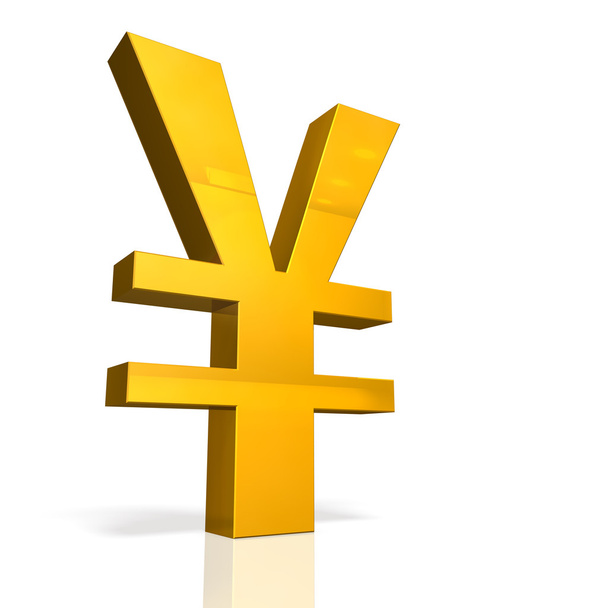 Icon of currency symbol of the Yen. - Foto, imagen