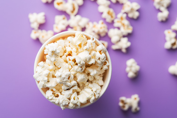 Popcorn in cup. - Фото, изображение