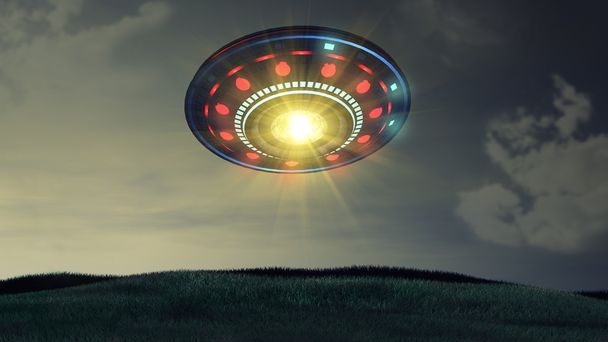 Futuristic spaceship UFO - Photo, Image
