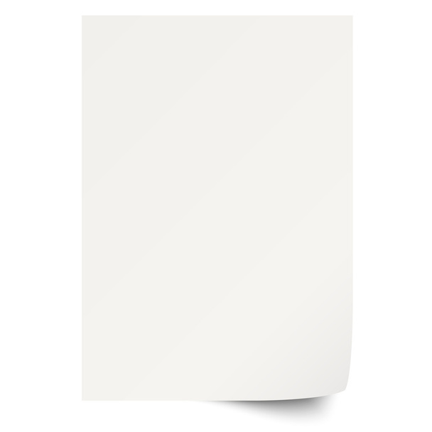 Пустой лист бумаги
 - Вектор,изображение