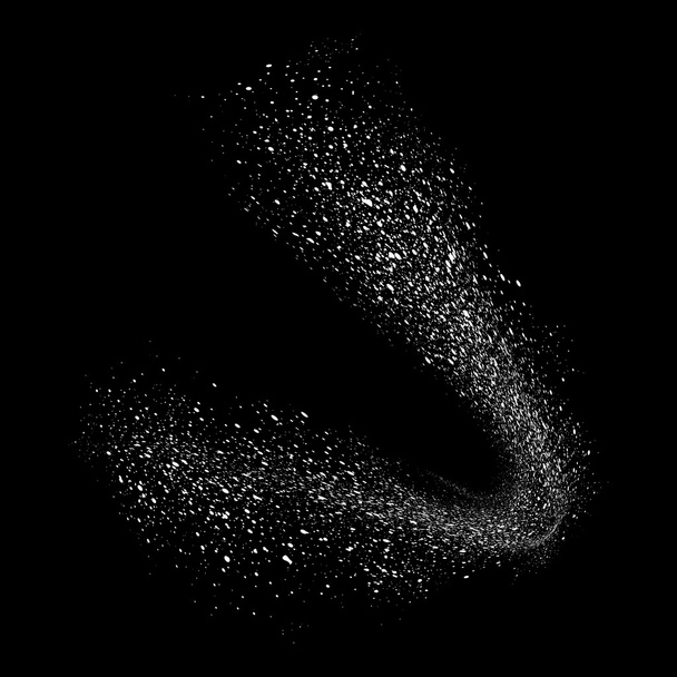 Abstract movement of grain or dust particles  - Vector, Image