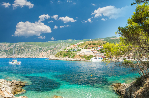 Assos on the Island of Kefalonia in Greece - Photo, Image
