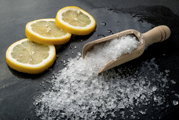 limão e sal
 - Foto, Imagem