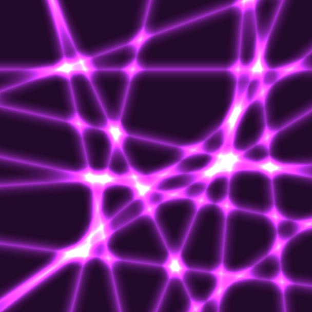 Very dark background with purple blured laser rays - Vector, Image