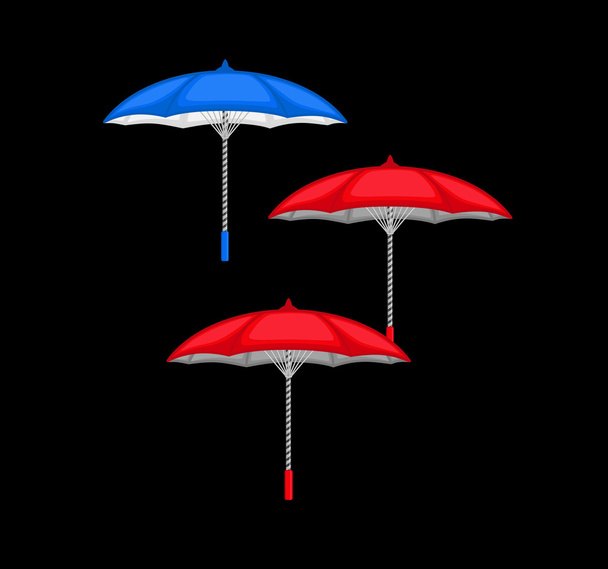 Värikäs sateenvarjosetti
 - Vektori, kuva