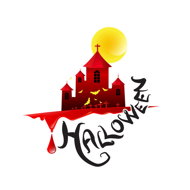 Halloween logo and symbol design. vector - Vector, Image