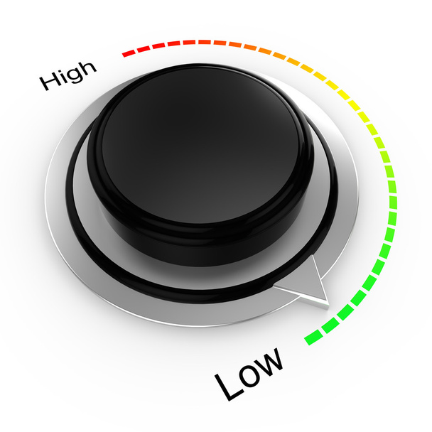 Περιστροφικό κουμπί από υψηλή σε χαμηλή - Φωτογραφία, εικόνα