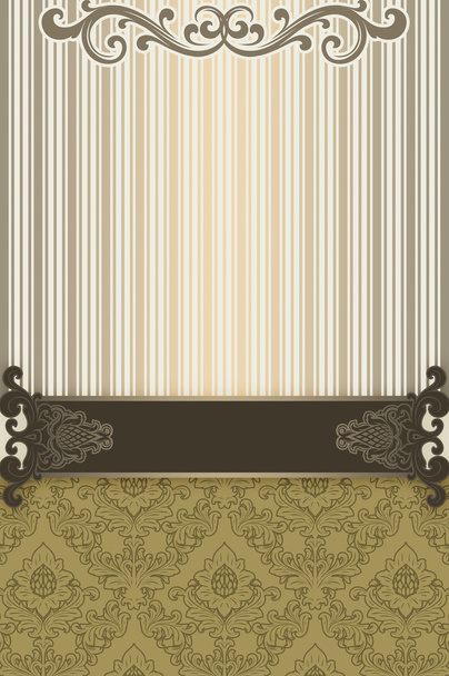 Decorative background with elegant patterns and border. - Foto, immagini