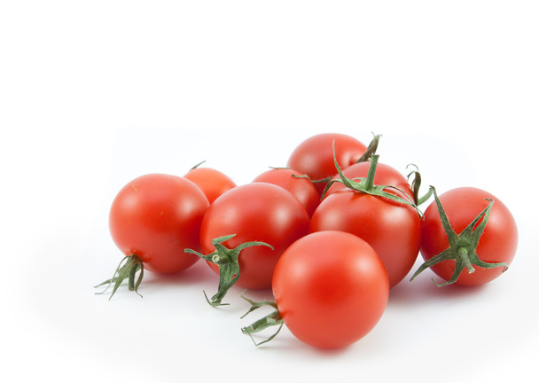 organic red tomatoes on white background - Fotografie, Obrázek