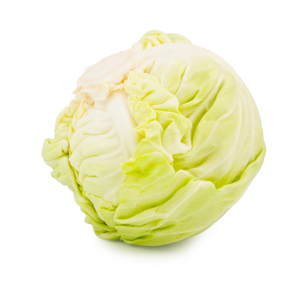 green cabbage isolated - 写真・画像