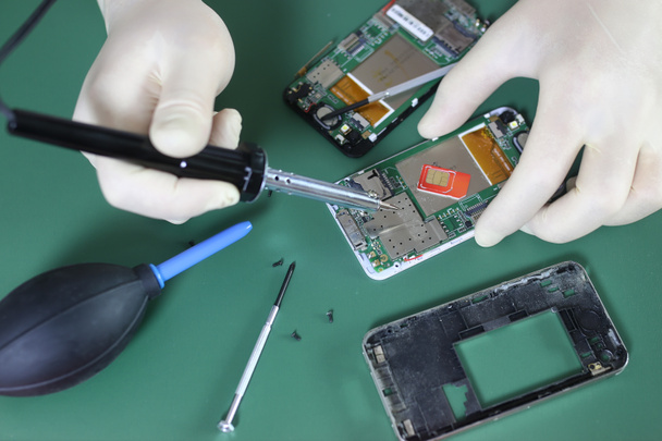 telefoon reparatie chip - Foto, afbeelding