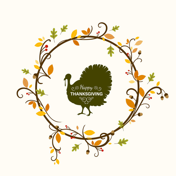 Vektor Happy Thanksgiving ünneplés Design - Vektor, kép