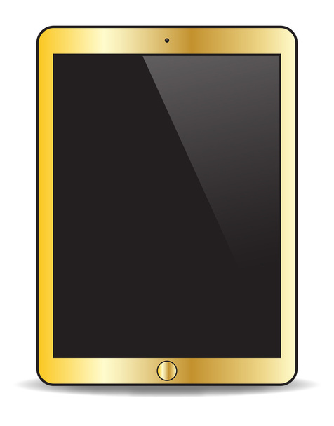 Tableta de oro realista
 - Vector, Imagen