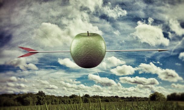 zelené jablko - Fotografie, Obrázek