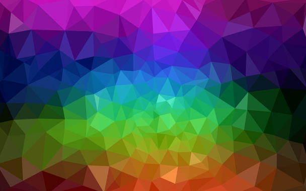 Multicolor dark polygonal design pattern, which consist of triangles and gradient in origami style. - Vector, Image