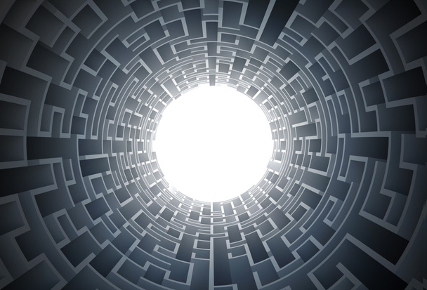Maze Tunnel 3D Concept - Photo, image