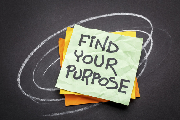find your purpose advice or reminder - Фото, зображення