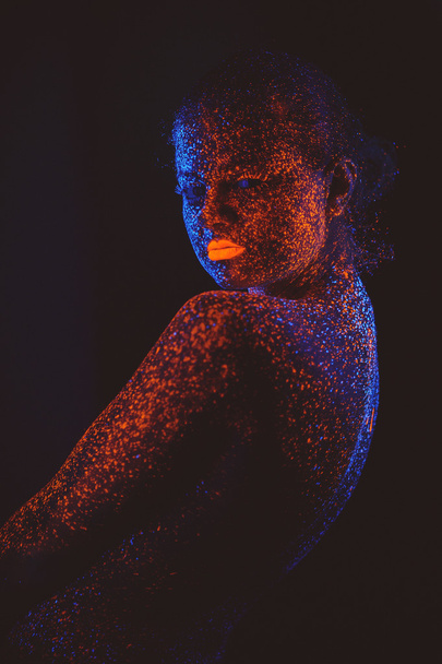 dívka neon light - Fotografie, Obrázek