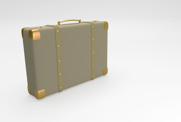 brown elegant suitcase - Photo, Image