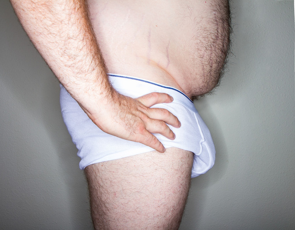 Bulge in zijn ondergoed - Foto, afbeelding